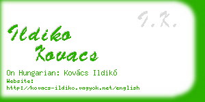 ildiko kovacs business card